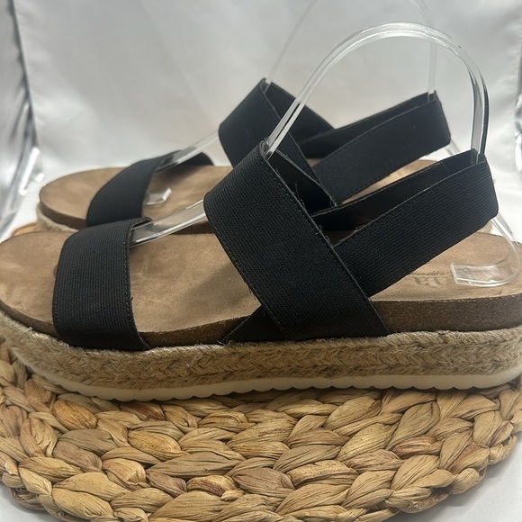 a.n.a. A New Approach Elastic Band Platforms Sandals Vacation Summertime Casual - Picture 5 of 8